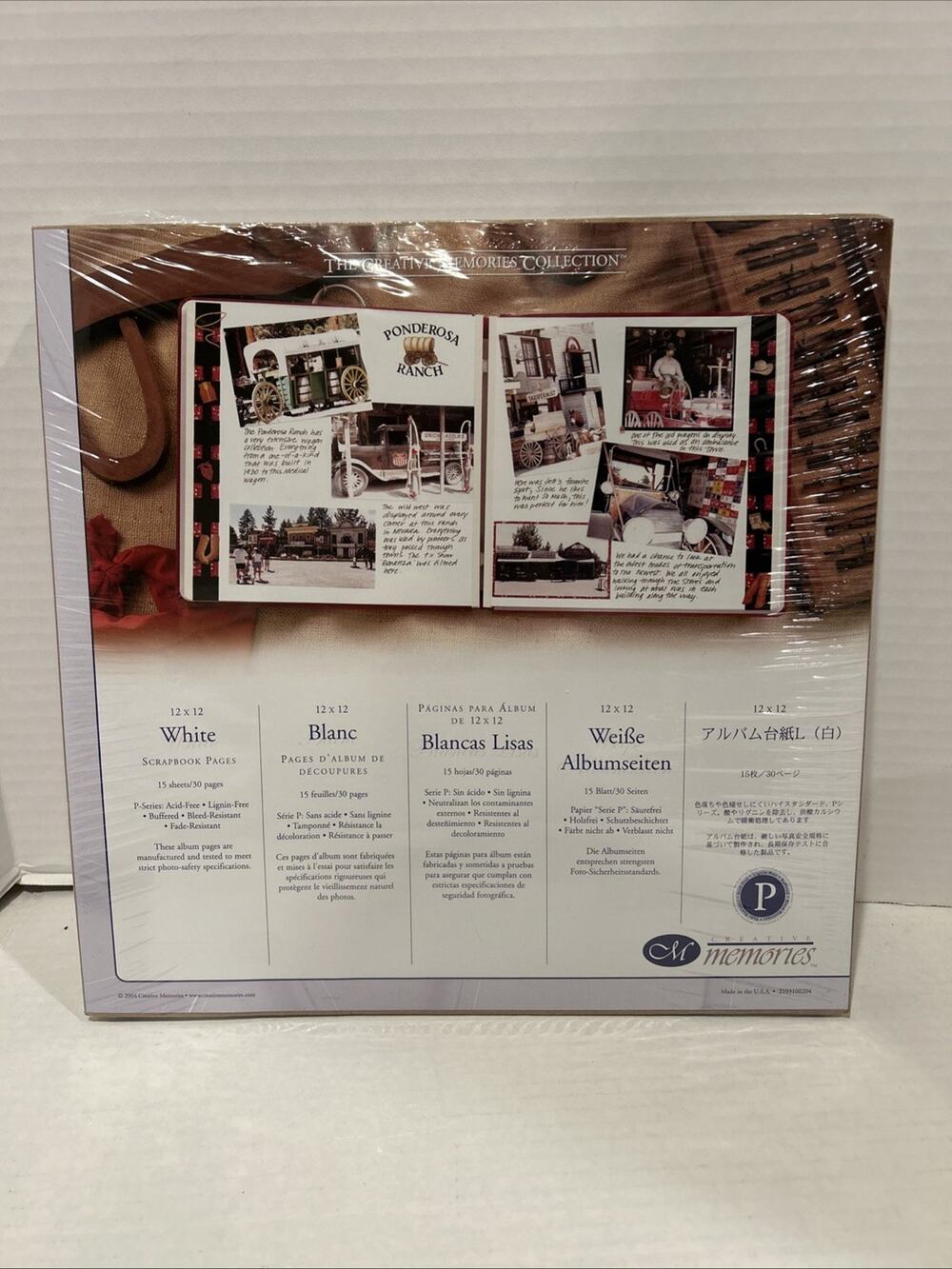 New Creative Memories Refill Pages White 12 X 1 2 - 15 Sheets Old Style 2004